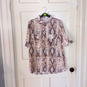 Snake print blouse
